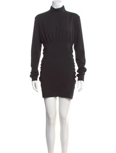 Pre-owned Nonchalant Turtleneck Mini Dress W/ Tags In Black