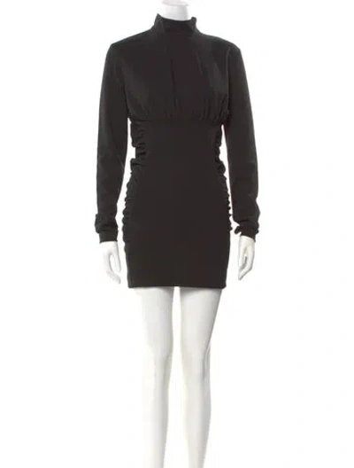 Pre-owned Nonchalant Turtleneck Mini Dress W/ Tags In Black