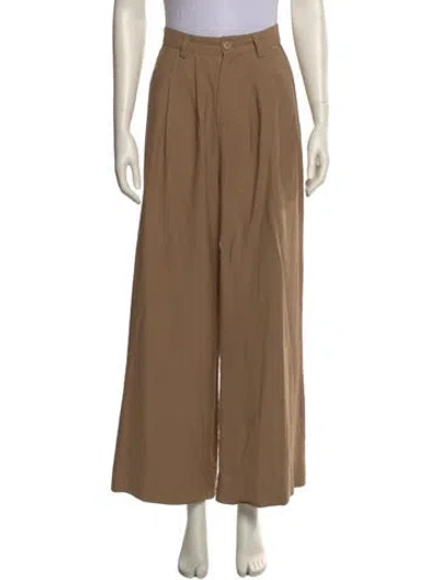Pre-owned Nonchalant Wide Leg Pants In Brown