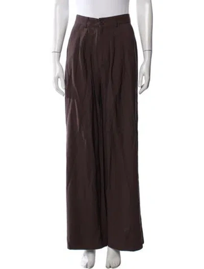 Pre-owned Nonchalant Wide Leg Pants In Brown