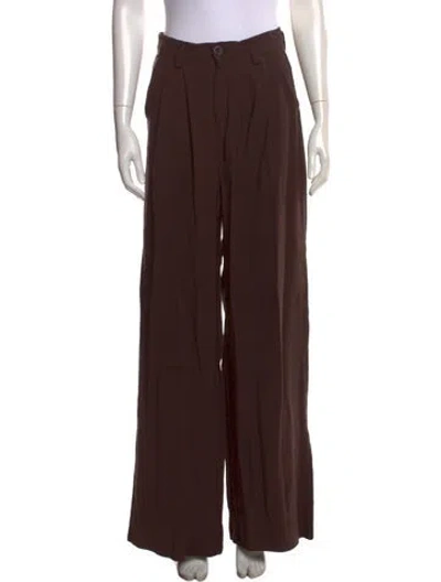 Pre-owned Nonchalant Wide Leg Pants In Brown