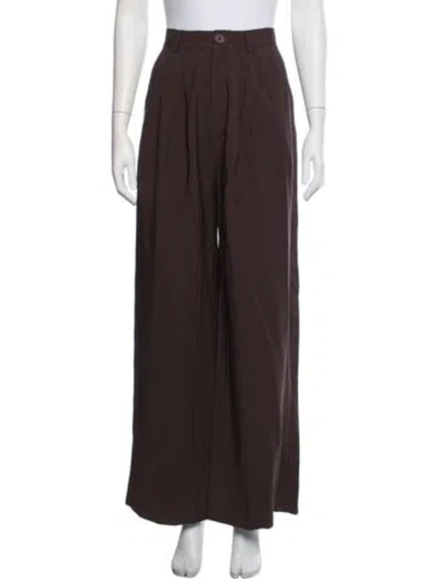 Pre-owned Nonchalant Wide Leg Pants In Brown