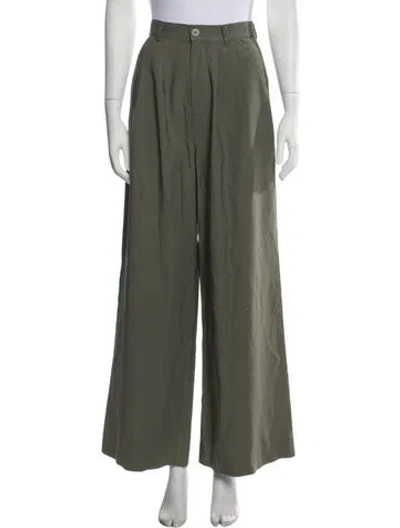 Pre-owned Nonchalant Wide Leg Pants In Green