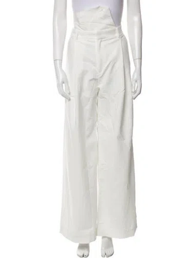 Pre-owned Nonchalant Wide Leg Pants W/ Tags In White