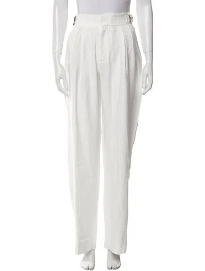 Pre-owned Nonchalant Wide Leg Pants In White