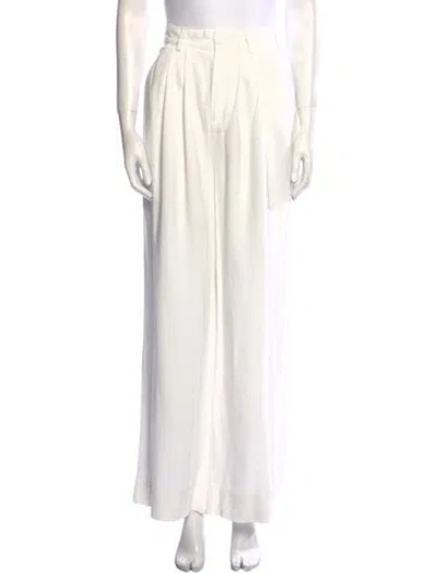 Pre-owned Nonchalant Wide Leg Pants In White