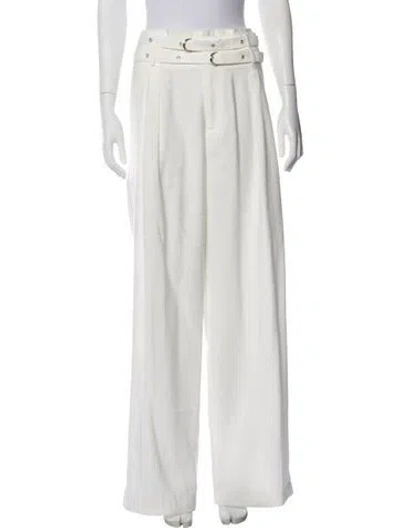 Pre-owned Nonchalant Wide Leg Pants In White