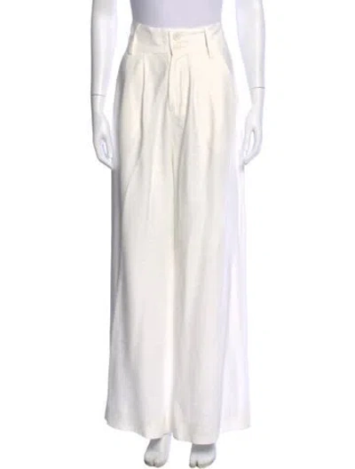 Pre-owned Nonchalant Wide Leg Pants In White