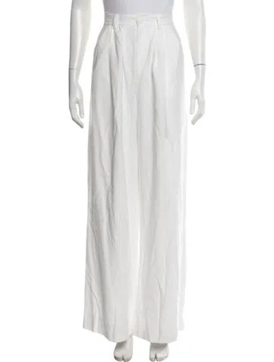 Pre-owned Nonchalant Wide Leg Pants In White