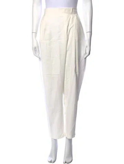 Pre-owned Nonchalant Wide Leg Pants In White