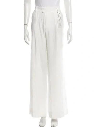 Pre-owned Nonchalant Wide Leg Pants In White