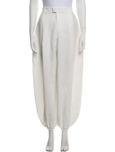 Pre-owned Nonchalant Wide Leg Pants In White