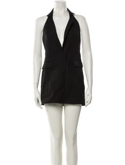 Pre-owned Nonchalant Wool Mini Dress W/ Tags In Black