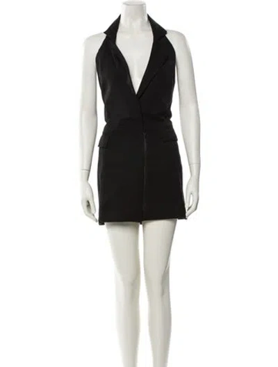 Pre-owned Nonchalant Wool Mini Dress W/ Tags In Black