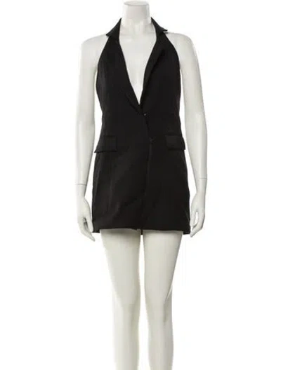 Pre-owned Nonchalant Wool Mini Dress W/ Tags In Black