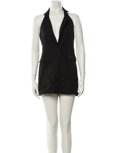 Pre-owned Nonchalant Wool Mini Dress W/ Tags In Black