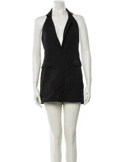 Pre-owned Nonchalant Wool Mini Dress W/ Tags In Black