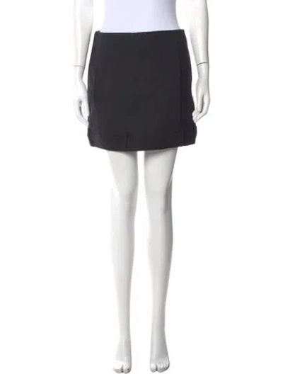 Pre-owned Nonchalant Wool Mini Skirt In Black