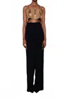 Nonchalantlabel Alina Crop Top In Bronze In Black