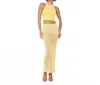 Nonchalantlabel Amelia Maxi Skirt In Pineapple In Yellow