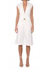 Nonchalantlabel Asher Open Back Vest In White In White