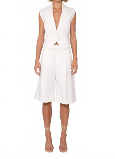 Nonchalantlabel Asher Open Back Vest In White