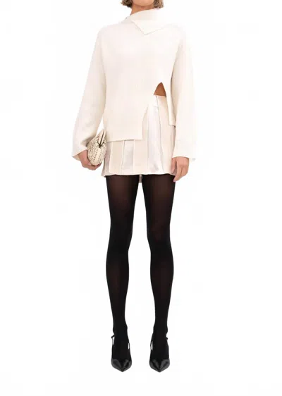 Nonchalantlabel Aspen Mini Skirt In Champagne In Multi