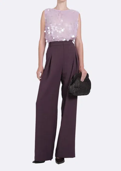 Nonchalantlabel Bianca Sequin Muscle Tank Top In Lavender In Purple