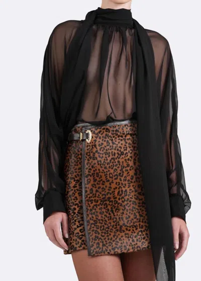 Nonchalantlabel Blaine Mini Skirt In Cheetah In Multi