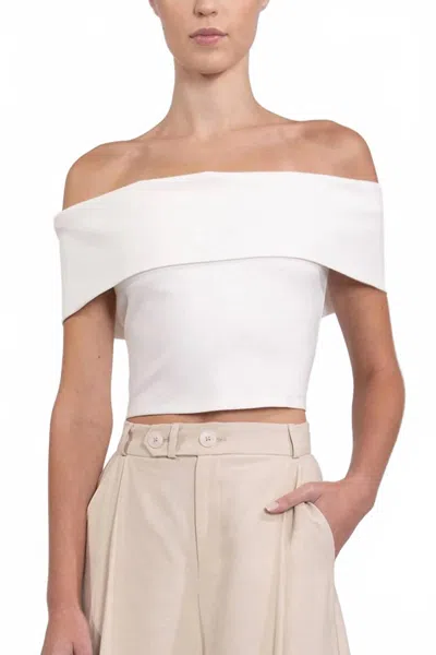 Nonchalantlabel Bruna Crop Top In White