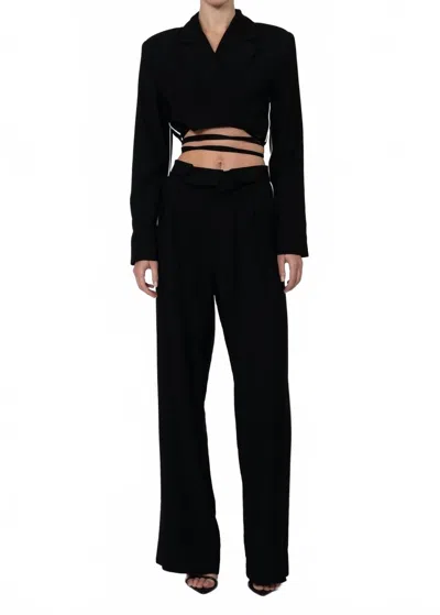 Nonchalantlabel Cade Crop Jacket In Black