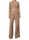 Nonchalantlabel Cade Crop Jacket In Camel In Brown