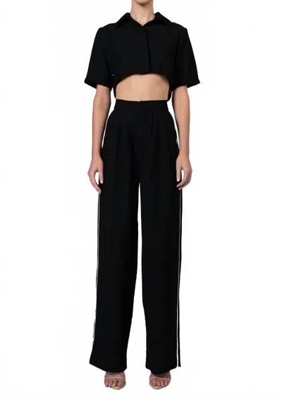 Nonchalantlabel Caja Crop Top In Black