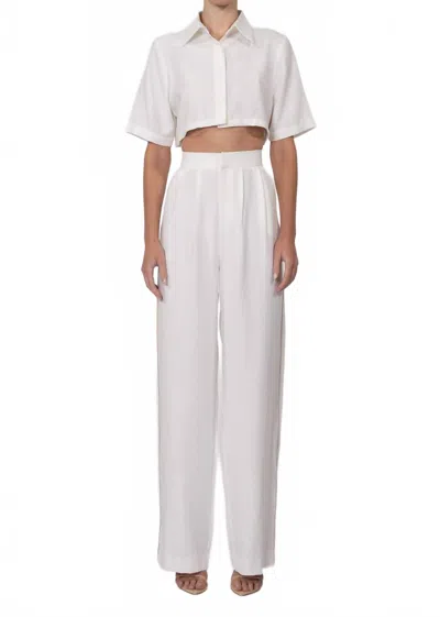 Nonchalantlabel Caja Crop Top In White