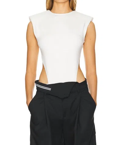 Nonchalantlabel Calder Sleeveless Bodysuit In White