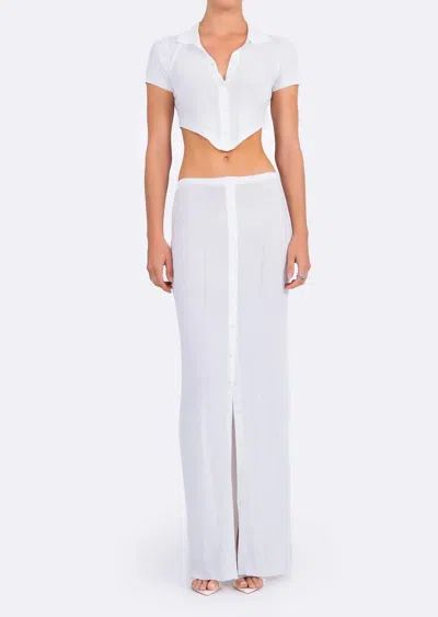Nonchalantlabel Carolina Skirt In White