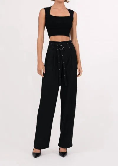 Nonchalantlabel Demi Crop Top In Black
