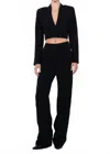 Nonchalantlabel Effie Crop Blazer In Black In Black