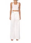 Nonchalantlabel Elba Wide Leg Pant In White In White