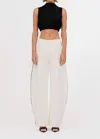 Nonchalantlabel Evra Pant In Ivory In Multi