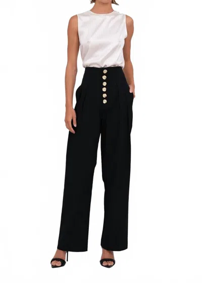 Nonchalantlabel Evy Pant In Black In Blue