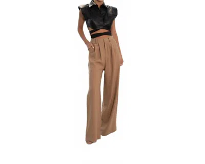 Nonchalantlabel Fabi Pants In Camel In Brown