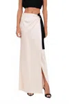Nonchalantlabel Farah Maxi Skirt In Champagne In White