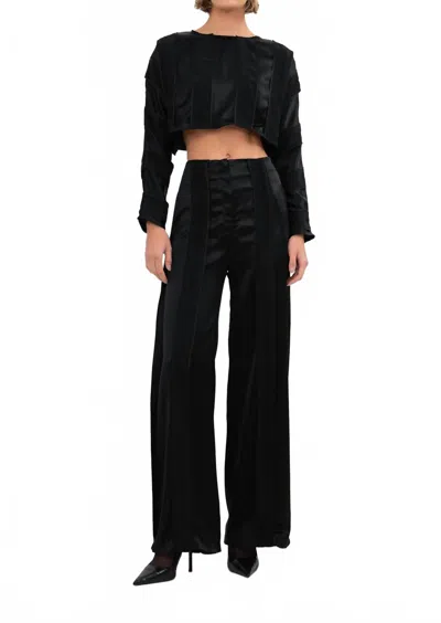 Nonchalantlabel Finley Crop Top In Black