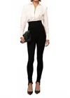 Nonchalantlabel Gio Stirrup Leggings In Black In Black