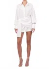 Nonchalantlabel Heidi Mini Dress In White In Neutral