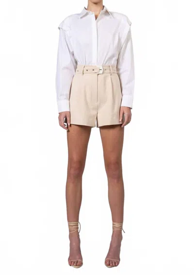 Nonchalantlabel Helga Long Sleeve Top In White