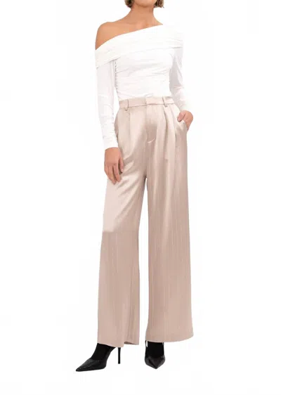 Nonchalantlabel Hester Pants In Champagne In Neutral