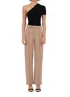Nonchalantlabel Ingrid Pants In Camel In Black