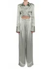 Nonchalantlabel Iris Long Sleeve Top In Desert Sage In Gray